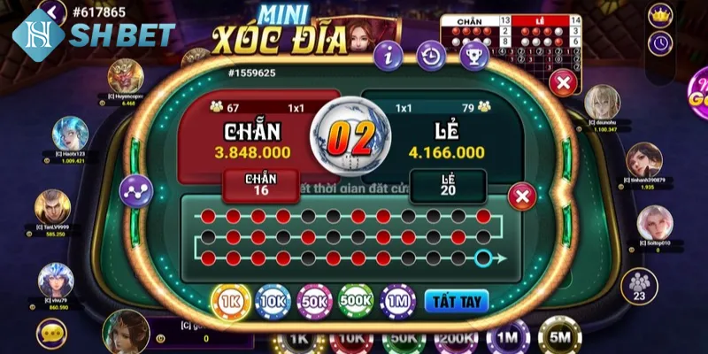 Luật chơi liên quan đến game xóc đĩa đình đám trực tuyến